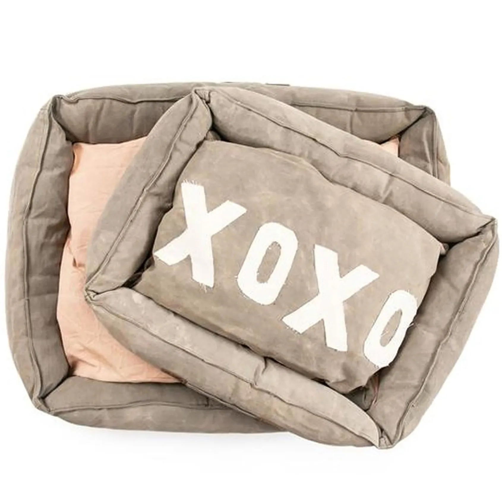 XOXO Washed Canvas Pet Bed