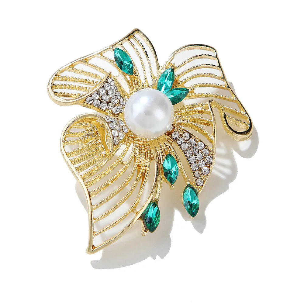 XSB045 - Vintage Leaf Brooch