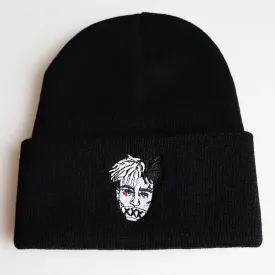 Xxxtentacion American Rapper Embroidered Knit Hat Autumn and Winter Ski Cap Pullover Cap Wool Cap