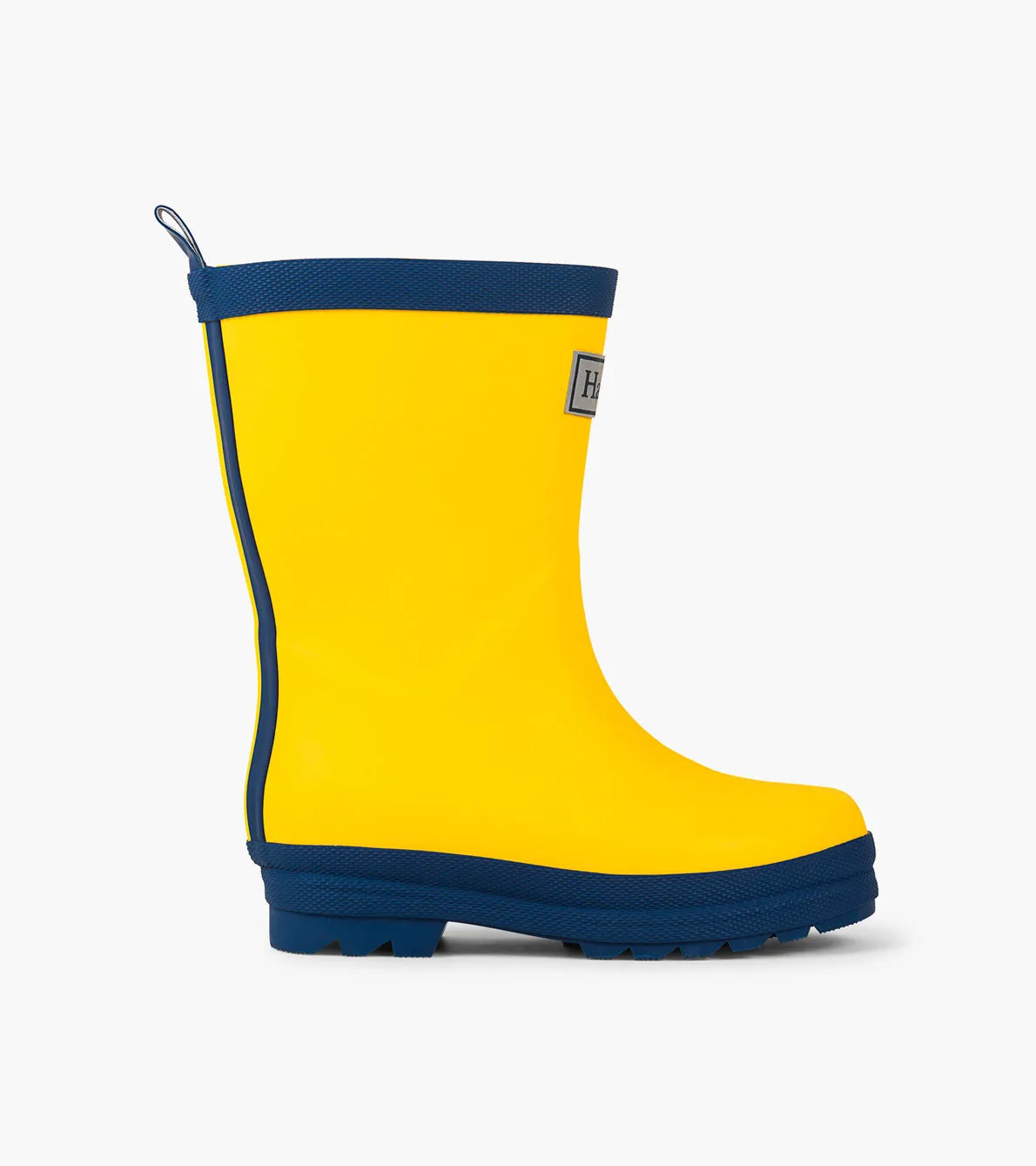 Yellow & Navy Rainboots