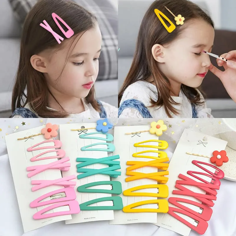 Yellow Chimes 14 Pcs Hair Clips for Girls Kids & Women | Cute Hair Accessories Bows Tic Tac & Tik Tok Clips for Baby Girl & Women