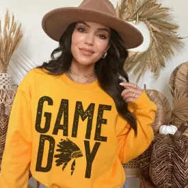 Yellow Game Day Graphic Sweatshirts