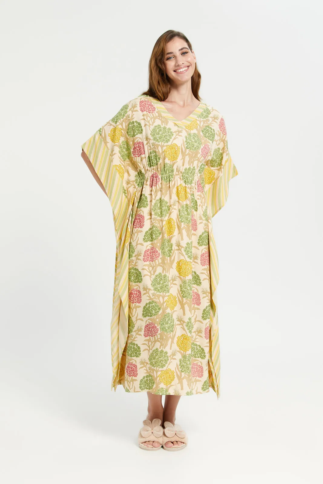 Yellow Kaftan Nightgown