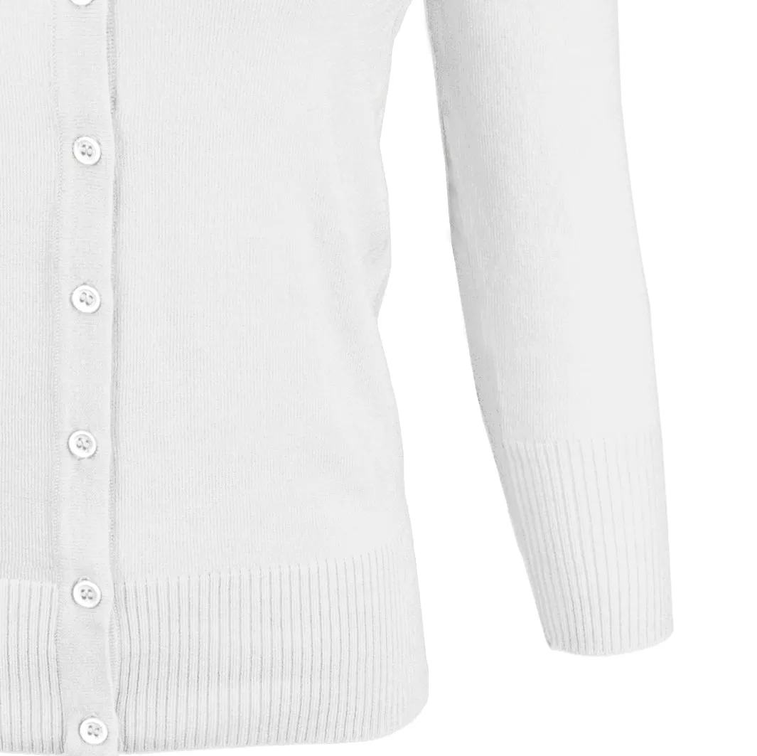 YEMAK Women's 3/4 Sleeve V-Neck Button Down Cardigan Sweater CO078 (S-L) Color Option (2 of 2)