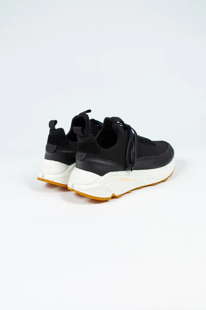 Yew Sneaker | Black Neoprene   Leather