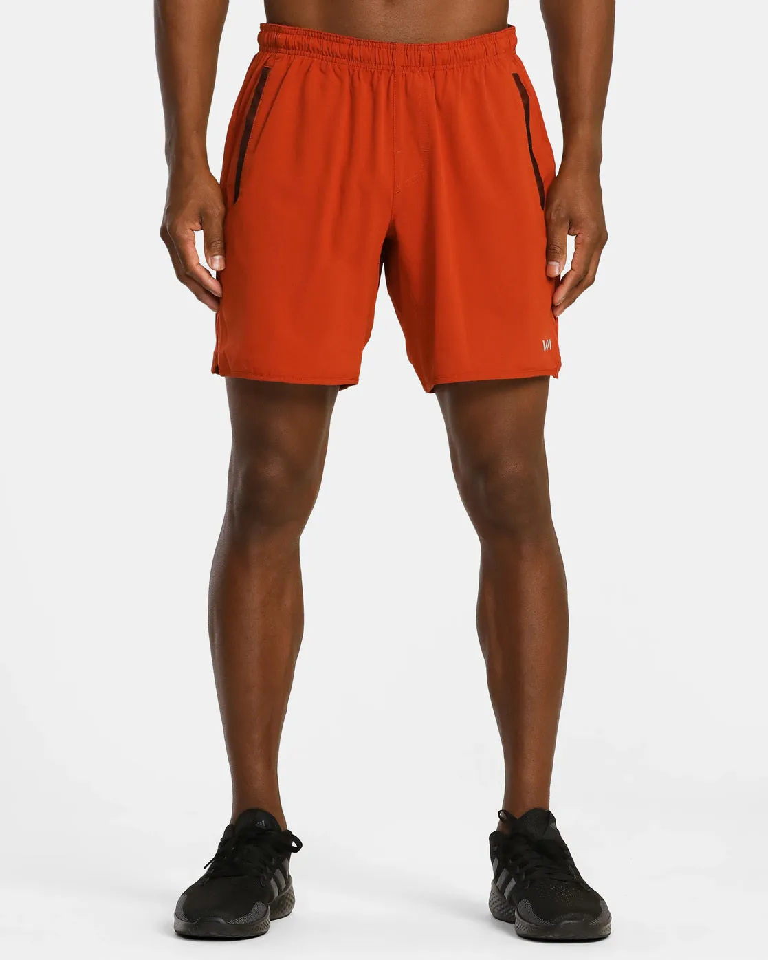 Yogger Stretch 17" Athletic Shorts - Brick Red