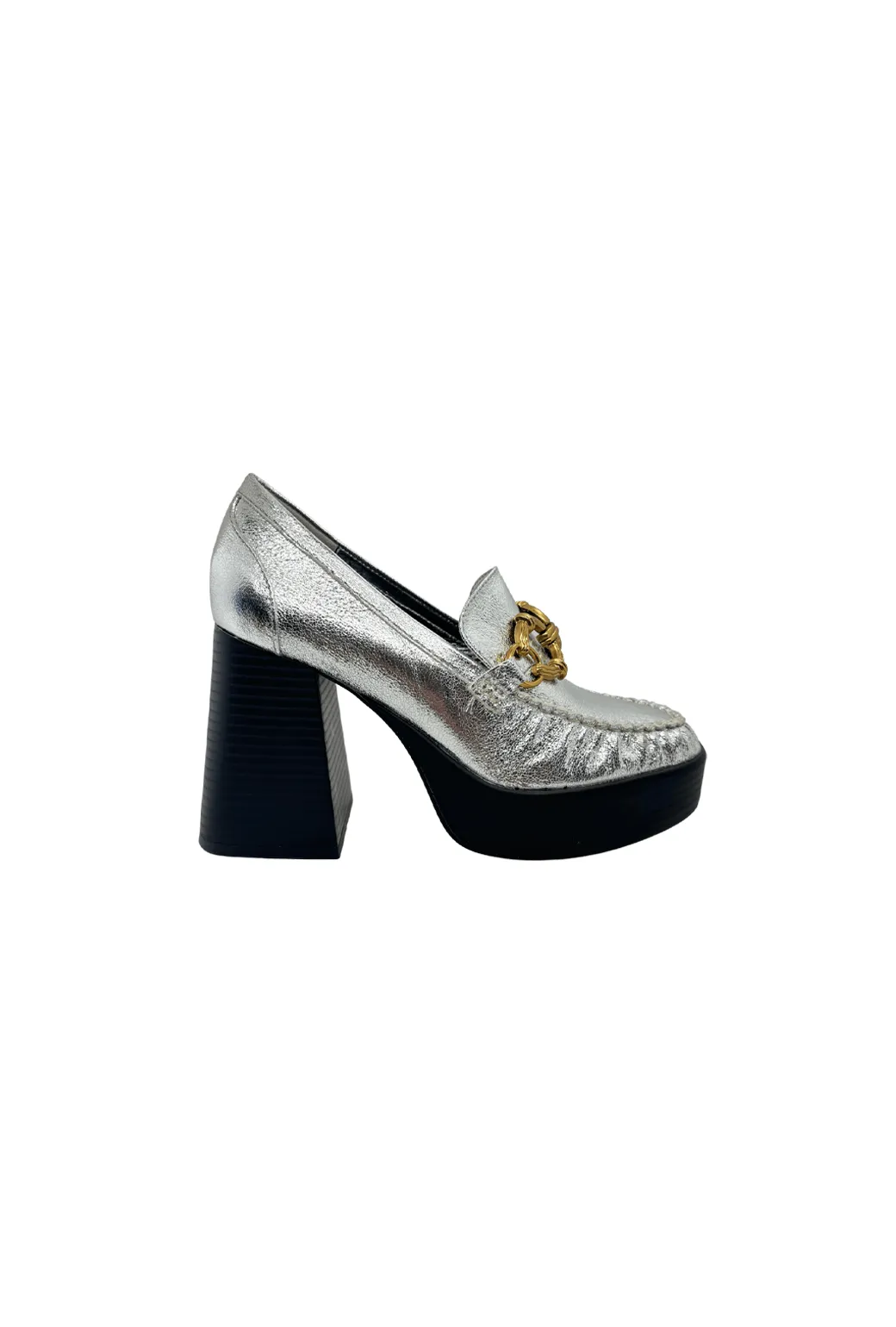 Yves Loafers - Metallic Silver