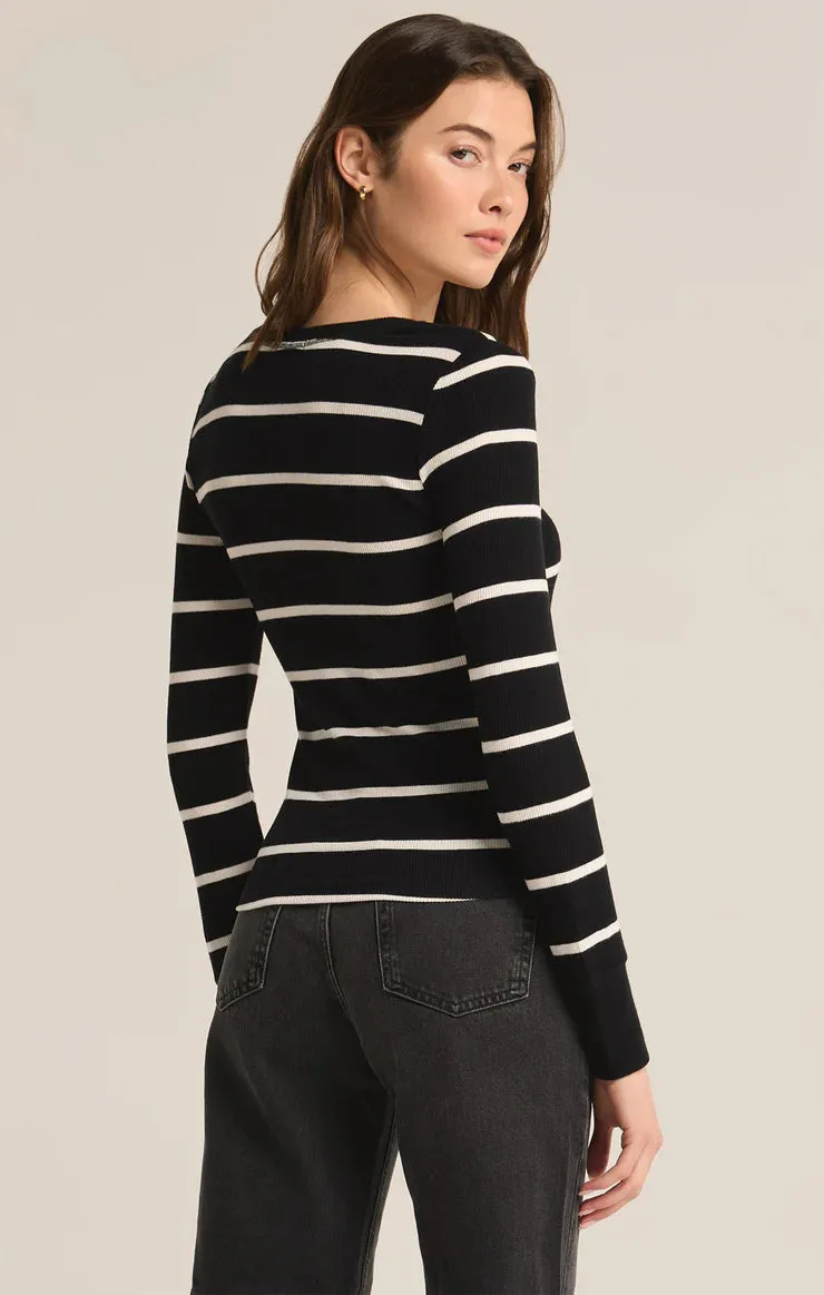 Z Supply Scarlett Rib Henley Top