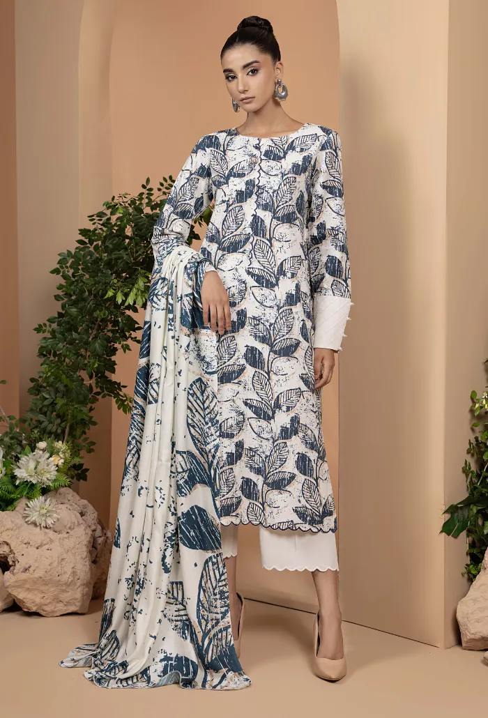 Zara By Humdum Unstitched 3 Piece Winter Collection'2024-D-06