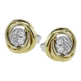 ZE849 Earring in 14k Gold with Diamonds