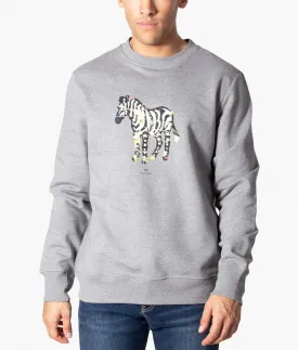 Zebra Print Sweatshirt