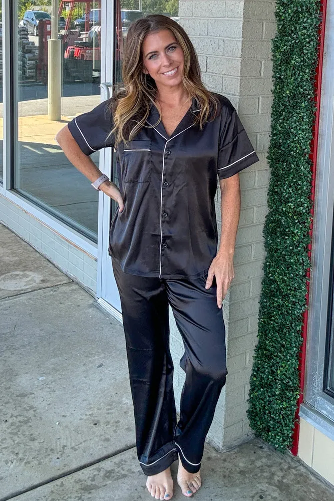 Zenana-Satin Pajama Set