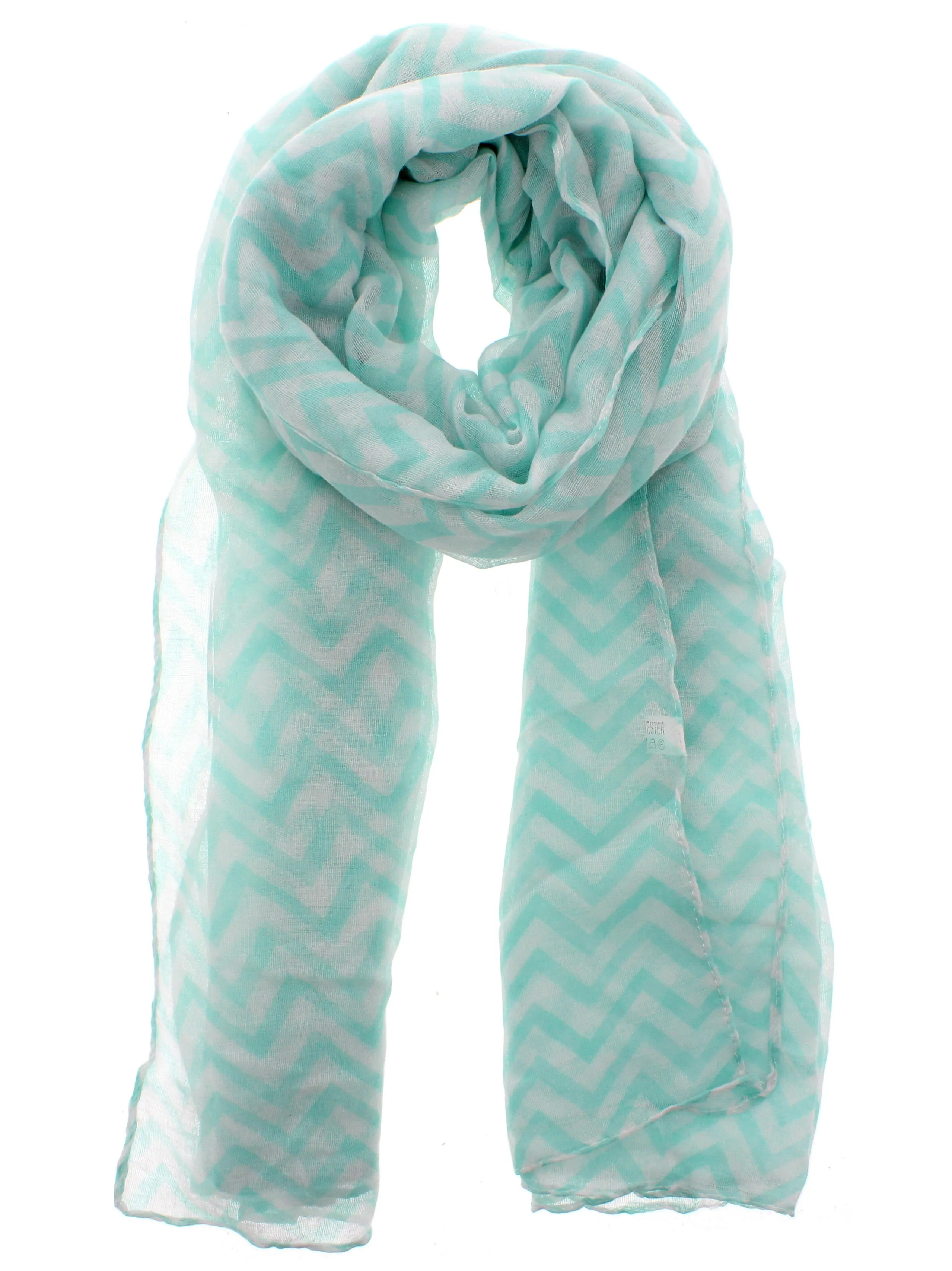 Zig Zag Print Scarf