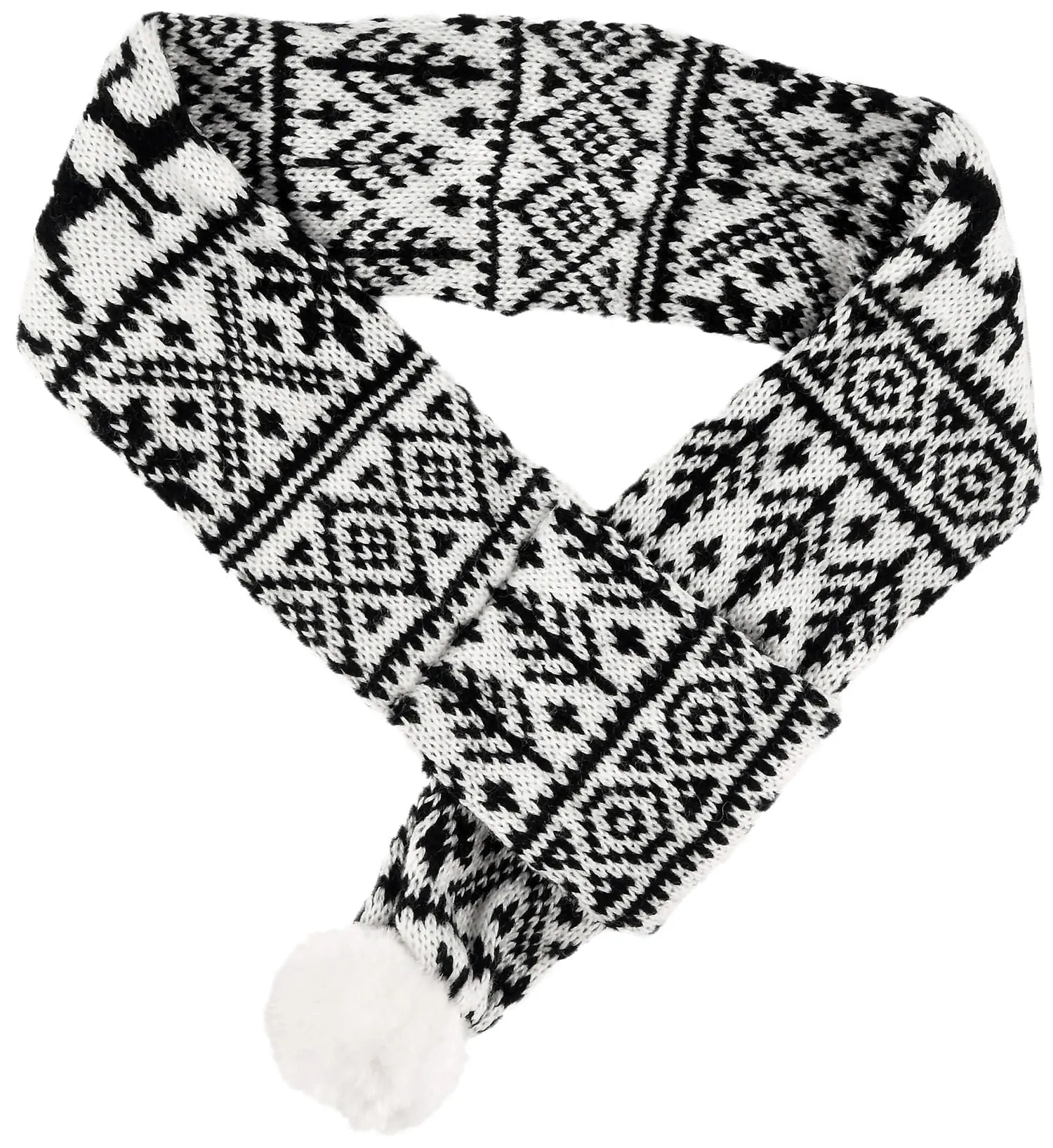 Zippy Paws Reindeer Scarf, Black/White