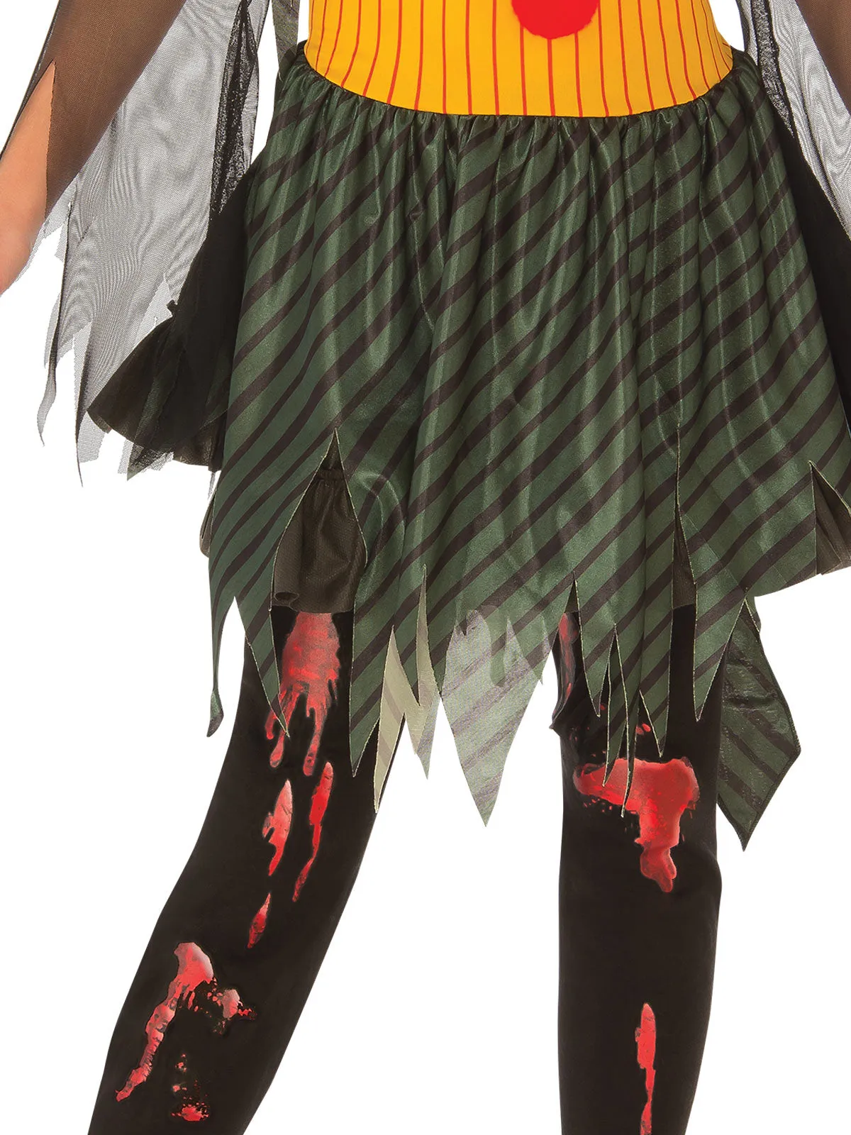 ZOMBIE GIRL CLOWN COSTUME, CHILD